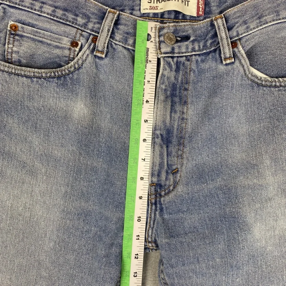 Levi's 505 Straight Fit Medium Wash Denim Jeans Mens 36 Blue‎
